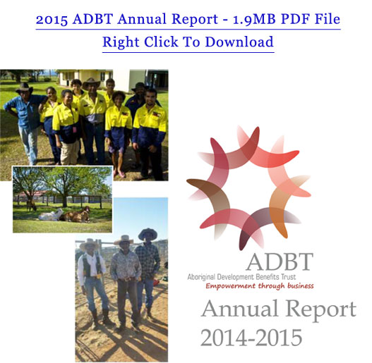Click to download the 2015 ADBT Annual Report in PDF Format